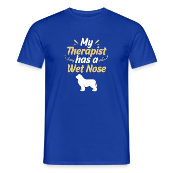 Therapiehund - Männer T-Shirt - Dunkelblau - Vorne - AI Model Male 178 light (178cm)