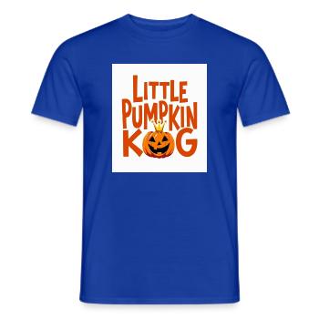 Kleiner Kürbiskönig Halloween-Design - Männer T-Shirt - Dunkelblau - Vorne - AI Model Male 178 light (178cm)