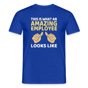 Mitarbeiter der Woche Mitarbeiter des Monats - Männer T-Shirt - Dunkelblau - Vorne - AI Model Male 178 light (178cm)