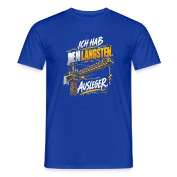 Ich hab den längsten Ausleger - Männer T-Shirt - Dunkelblau - Vorne - AI Model Male 178 light (178cm)