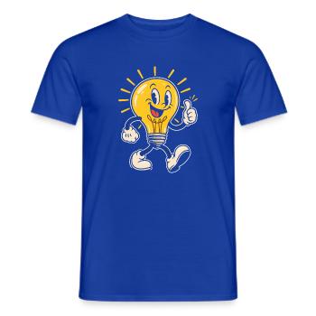 Leuchtende Daumenfreude - Männer T-Shirt - Dunkelblau - Vorne - AI Model Male 178 light (178cm)