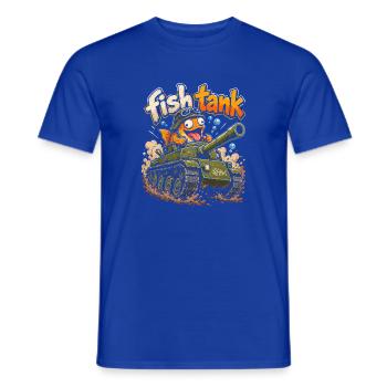 FischTank Heldenpanzer - Männer T-Shirt - Dunkelblau - Vorne - AI Model Male 178 light (178cm)