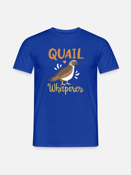 Wachtel Flüsterer - Männer T-Shirt - Dunkelblau