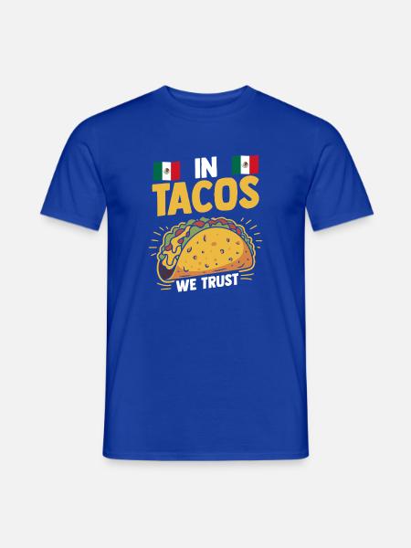 Mexican Mexico Tacos - Männer T-Shirt - Dunkelblau