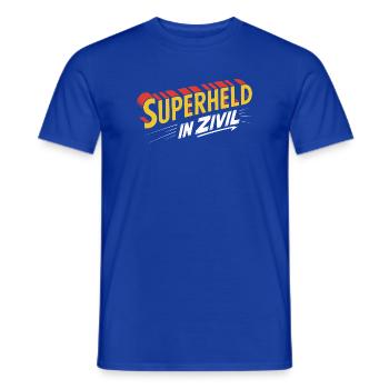 Superheld In Zivil Superhero Superhelden Kostüm - Männer T-Shirt - Dunkelblau - Vorne - AI Model Male 178 light (178cm)
