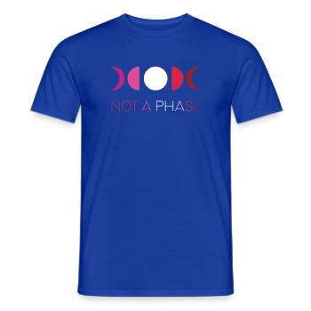 LGBTQ Pride Month - Not a Phase - Lesbian - Men's T-Shirt - majorelle blue - Front - AI Model Male 178 light (178cm)