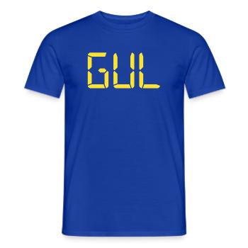 Gelb – LCD - Männer T-Shirt - Dunkelblau - Vorne - AI Model Male 178 light (178cm)