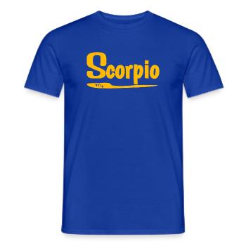 Skorpion Horoskope emblem  - Männer T-Shirt - Dunkelblau - Vorne - AI Model Male 178 light (178cm)