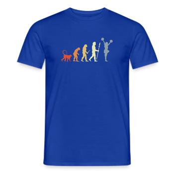 Évolution des pom-pom girls vintage - T-shirt homme - bleu foncé - Devant - AI Model Male 178 light (178cm)