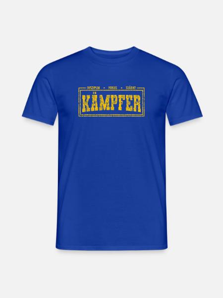 KÄMPFER – Motivation & Durchhaltevermögen - Männer T-Shirt - Dunkelblau