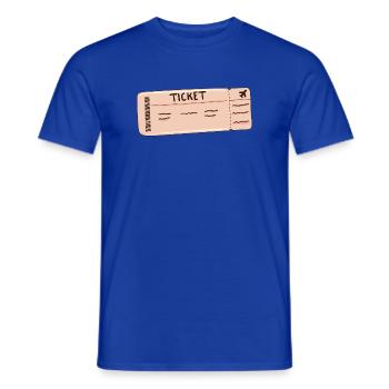 the ticket Clothing for the whole family - Men's T-Shirt - majorelle blue - Front - AI Model Male 178 light (178cm)