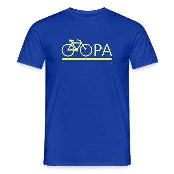 bester Opa Fahrrad Mountainbike Radeln Kritzeln - Männer T-Shirt - Dunkelblau - Vorne - AI Model Male 178 light (178cm)