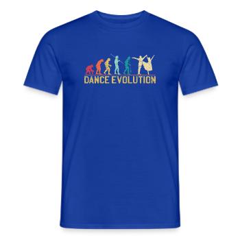 Conception de silhouette d'évolution de la danse - T-shirt homme - bleu foncé - Devant - AI Model Male 178 light (178cm)