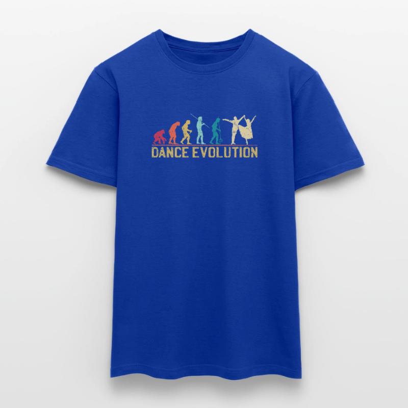 Conception de silhouette d'évolution de la danse T-shirt homme