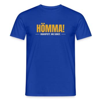 Hömma! Ruhrpott. Wo sonst. - Männer T-Shirt - Dunkelblau - Vorne - AI Model Male 178 light (178cm)