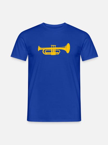 Trompette - T-shirt homme - bleu foncé