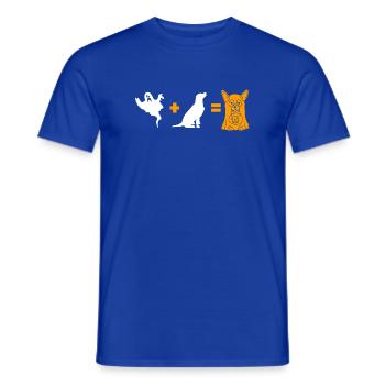 Funny Halloween Dog Ghost - Halloween Dog - Männer T-Shirt - Dunkelblau - Vorne - AI Model Male 178 light (178cm)