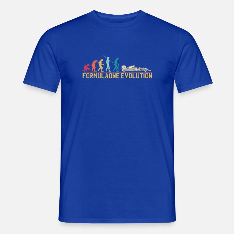 Formulaone Evolution Illustration - T-shirt homme - bleu foncé