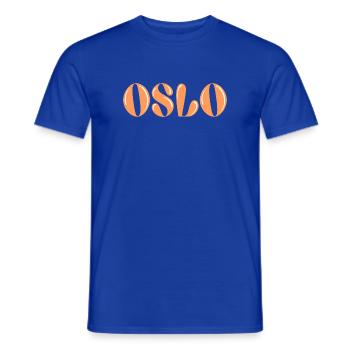 Oslo Orange stilisiert - Männer T-Shirt - Dunkelblau - Vorne - AI Model Male 178 light (178cm)