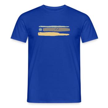 Streifen Ornament  - Männer T-Shirt - Dunkelblau - Vorne - AI Model Male 178 light (178cm)
