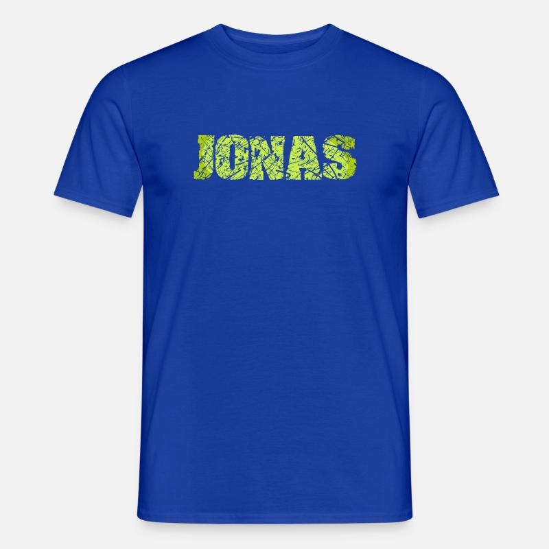 Name Jonas - Männer T-Shirt - Dunkelblau