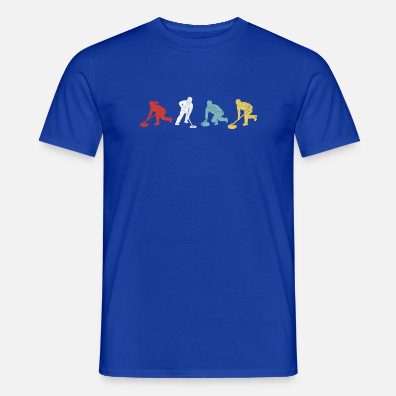 Vierfarbige Putz-Helden - Männer T-Shirt - Dunkelblau
