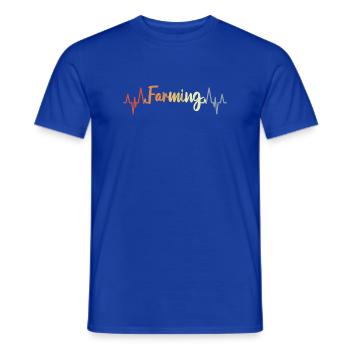 Landwirt Herzschlag - Männer T-Shirt - Dunkelblau - Vorne - AI Model Male 178 light (178cm)