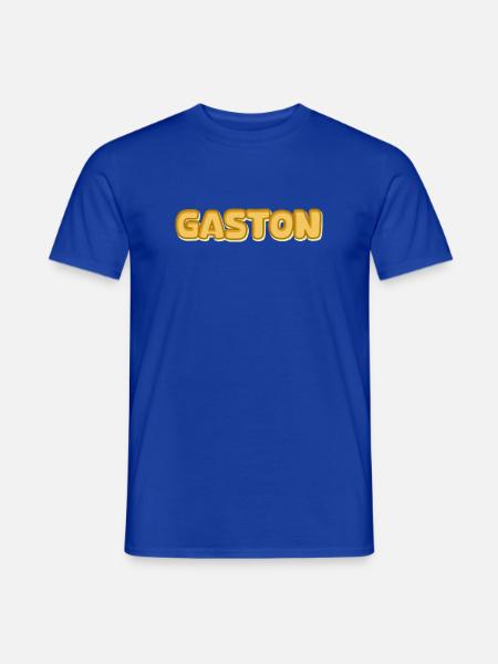 Vorname Gaston - Männer T-Shirt - Dunkelblau