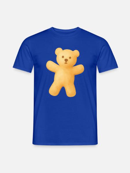 Teddybär-Keks - Männer T-Shirt - Dunkelblau