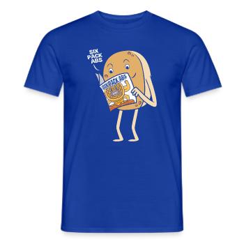 pancake - Men's T-Shirt - majorelle blue - Front - AI Model Male 178 light (178cm)