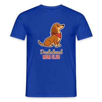 Dackel Mama Club – Süßer Dackel mit Halstuch - Männer T-Shirt - Dunkelblau - Vorne - AI Model Male 178 light (178cm)