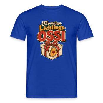 Lieblings Ossi, Fuer meinen Ossi Geschenk, DDR Hum - Men's T-Shirt - majorelle blue - Front - AI Model Male 178 light (178cm)