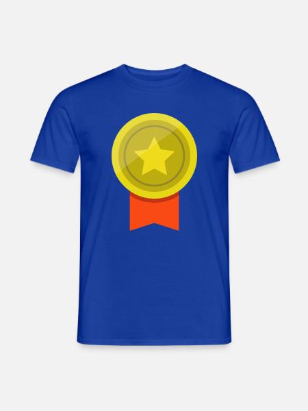 Medaille - Männer T-Shirt - Dunkelblau
