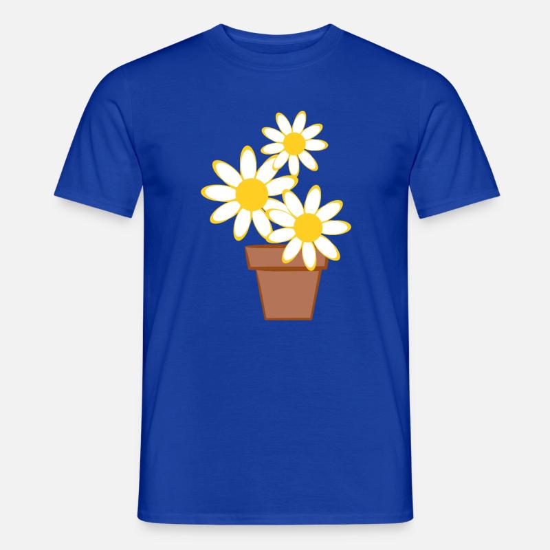 Gänseblümchen - Männer T-Shirt - Dunkelblau