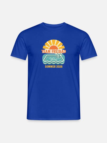 Team Freibad Sommer 2026 - Männer T-Shirt - Dunkelblau