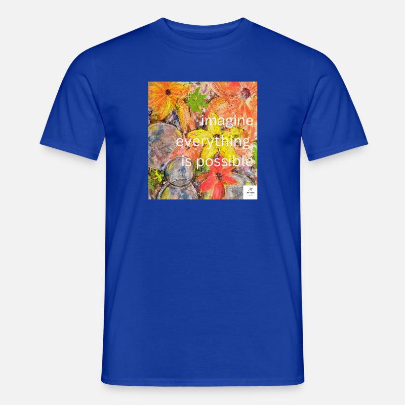 imagine everything is possible I statementstyle - Men's T-Shirt - majorelle blue