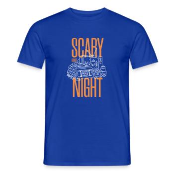 SCARY MOVIE NIGHT - Männer T-Shirt - Dunkelblau - Vorne - AI Model Male 178 light (178cm)