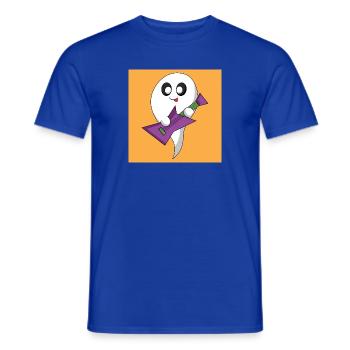 Geist mit violetter Gitarre - Männer T-Shirt - Dunkelblau - Vorne - AI Model Male 178 light (178cm)