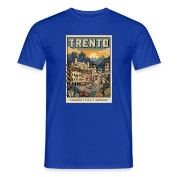 Entdecken Sie die Alpenstadt Trient in Italien - Männer T-Shirt - Dunkelblau - Vorne - AI Model Male 178 light (178cm)