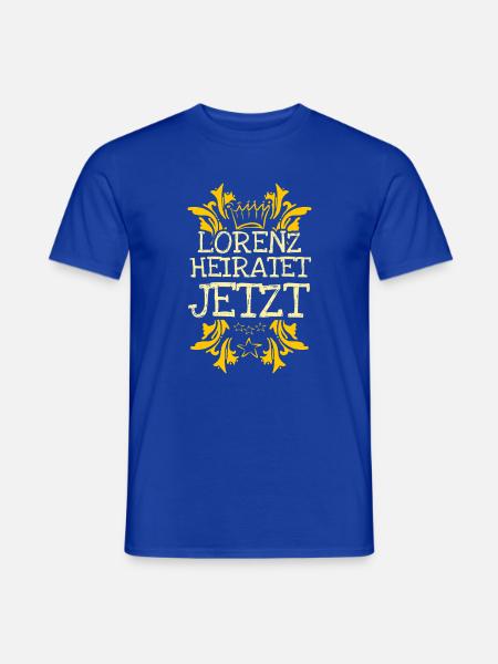 Heirat Lorenz - Männer T-Shirt - Dunkelblau