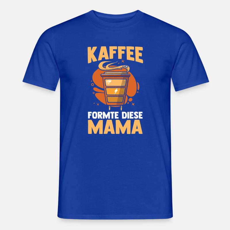 Kaffee Kaffeeliebhaber Mutter Mama - Männer T-Shirt - Dunkelblau