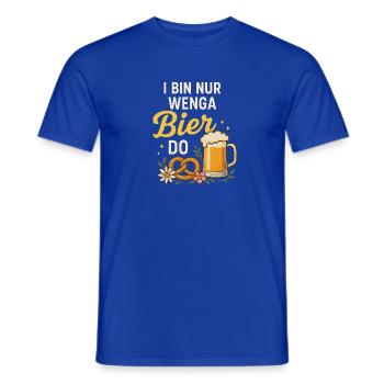 Je suis juste de la bière Wenga faire Chemise traditionnelle amusante - T-shirt homme - bleu foncé - Devant - AI Model Male 178 light (178cm)