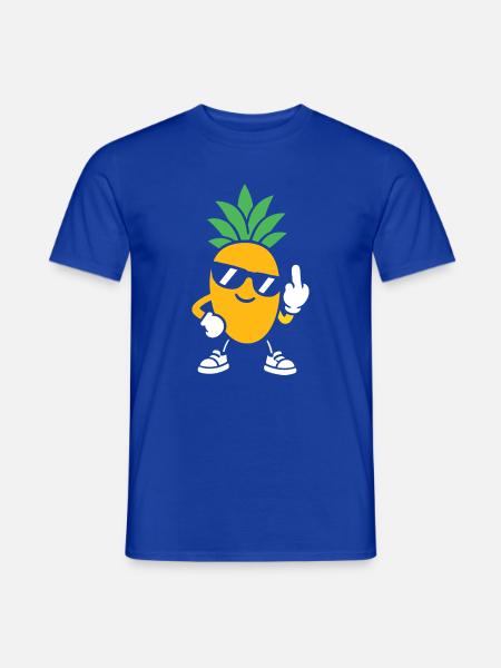 Sunny Pineapple Sonnenbrille Einstellung - Männer T-Shirt - Dunkelblau