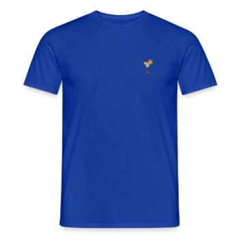 Cocktail orange embroidered - Men's T-Shirt - majorelle blue - Front - AI Model Male 178 light (178cm)