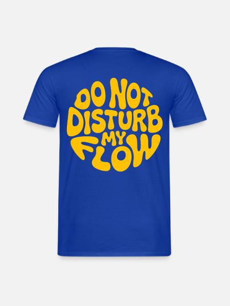 Störe meinen Fluss nicht gelb gebrandmarkt - Männer T-Shirt - Dunkelblau