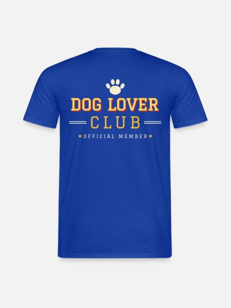 Dog Lover Club – Varsity College Style - Männer T-Shirt - Dunkelblau