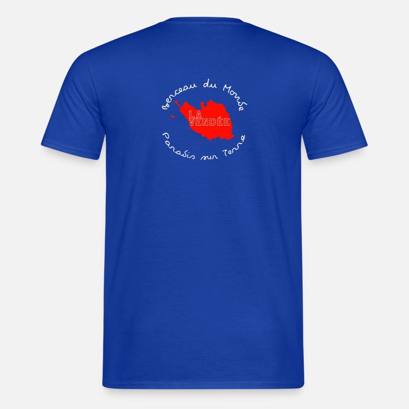 Die Vendée Circular Card - Männer T-Shirt - Dunkelblau