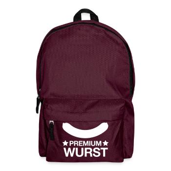 premiumwurst - Rucksack - Burgunderrot - Vorne