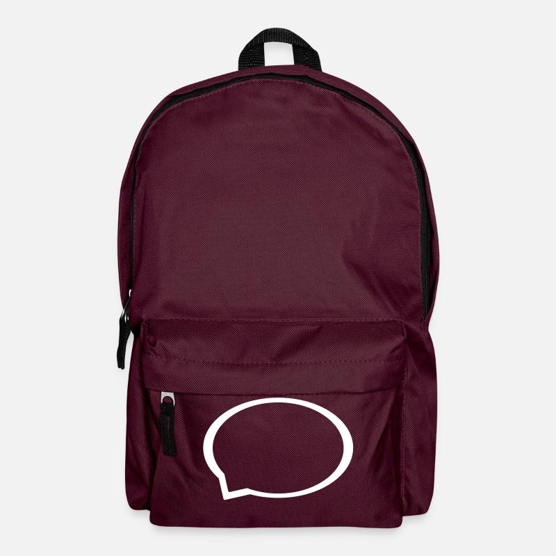 Sprechblase - Rucksack - Burgunderrot