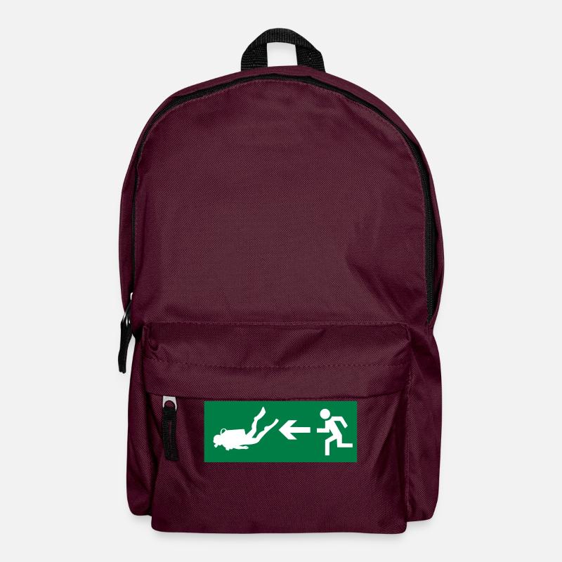 tauchen - Rucksack - Burgunderrot